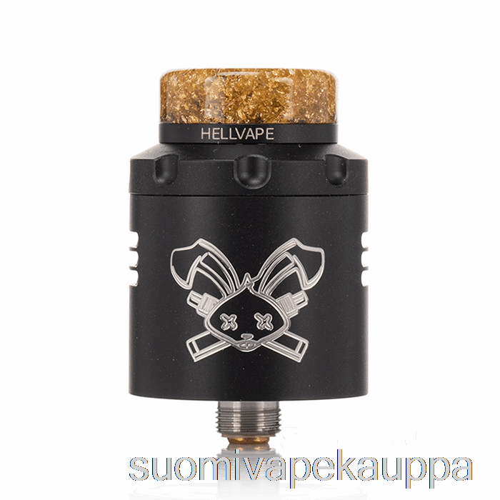 Vape Kauppa Hellvape Dead Rabbit V3 24mm Rda Mattamusta (valkoinen Logo)